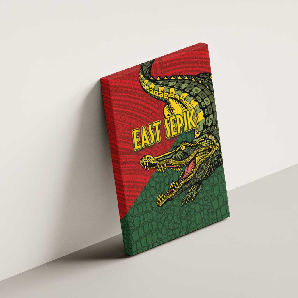 Sepik River Crocodile & Arts Festival Melanesian Pattern Canvas Wall Art