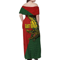 Sepik River Crocodile & Arts Festival Melanesian Pattern Family Matching Off Shoulder Maxi Dress and Hawaiian Shirt LT03 - Polynesian Pride