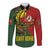 Sepik River Crocodile & Arts Festival Melanesian Pattern Long Sleeve Button Shirt