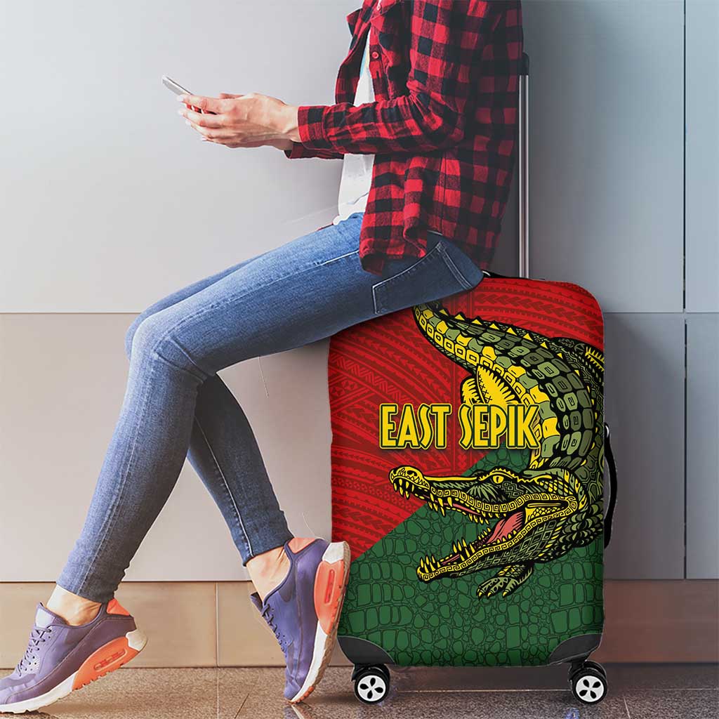 Sepik River Crocodile & Arts Festival Melanesian Pattern Luggage Cover