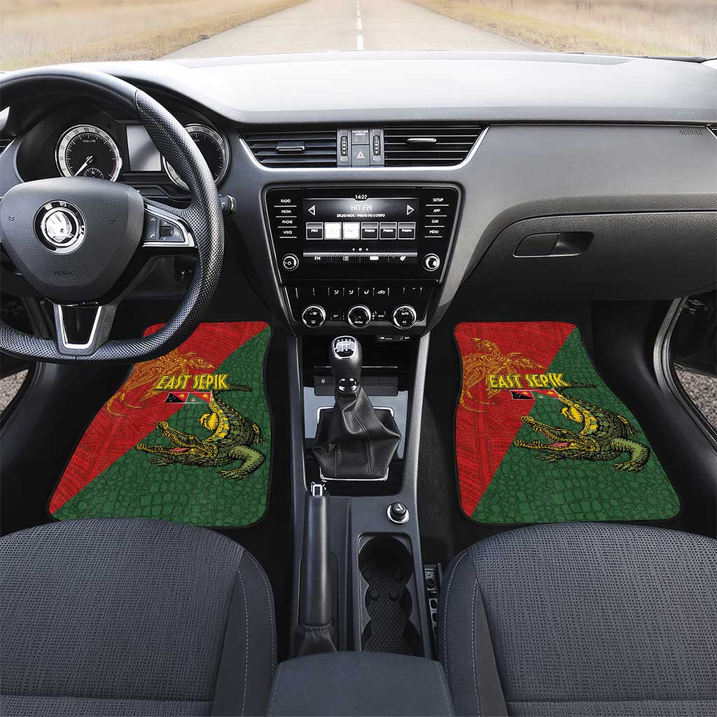 Sepik River Crocodile & Arts Festival Car Mats Bird-of-paradise Melanesian Tattoo