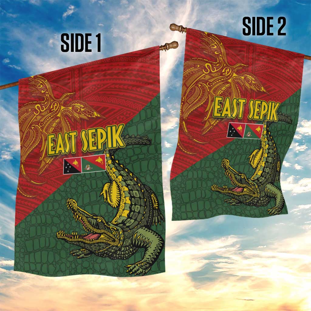 Sepik River Crocodile & Arts Festival Garden Flag Bird-of-paradise Melanesian Tattoo