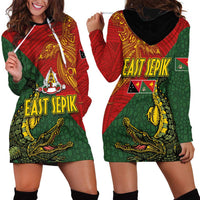 Sepik River Crocodile & Arts Festival Hoodie Dress Bird-of-paradise Melanesian Tattoo LT03 - Polynesian Pride
