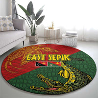 Sepik River Crocodile & Arts Festival Round Carpet Bird-of-paradise Melanesian Tattoo