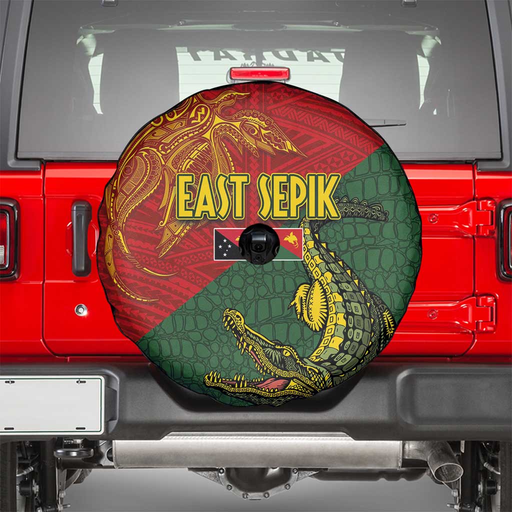 Sepik River Crocodile & Arts Festival Spare Tire Cover Bird-of-paradise Melanesian Tattoo LT03 - Polynesian Pride