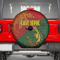 Sepik River Crocodile & Arts Festival Spare Tire Cover Bird-of-paradise Melanesian Tattoo LT03 - Polynesian Pride