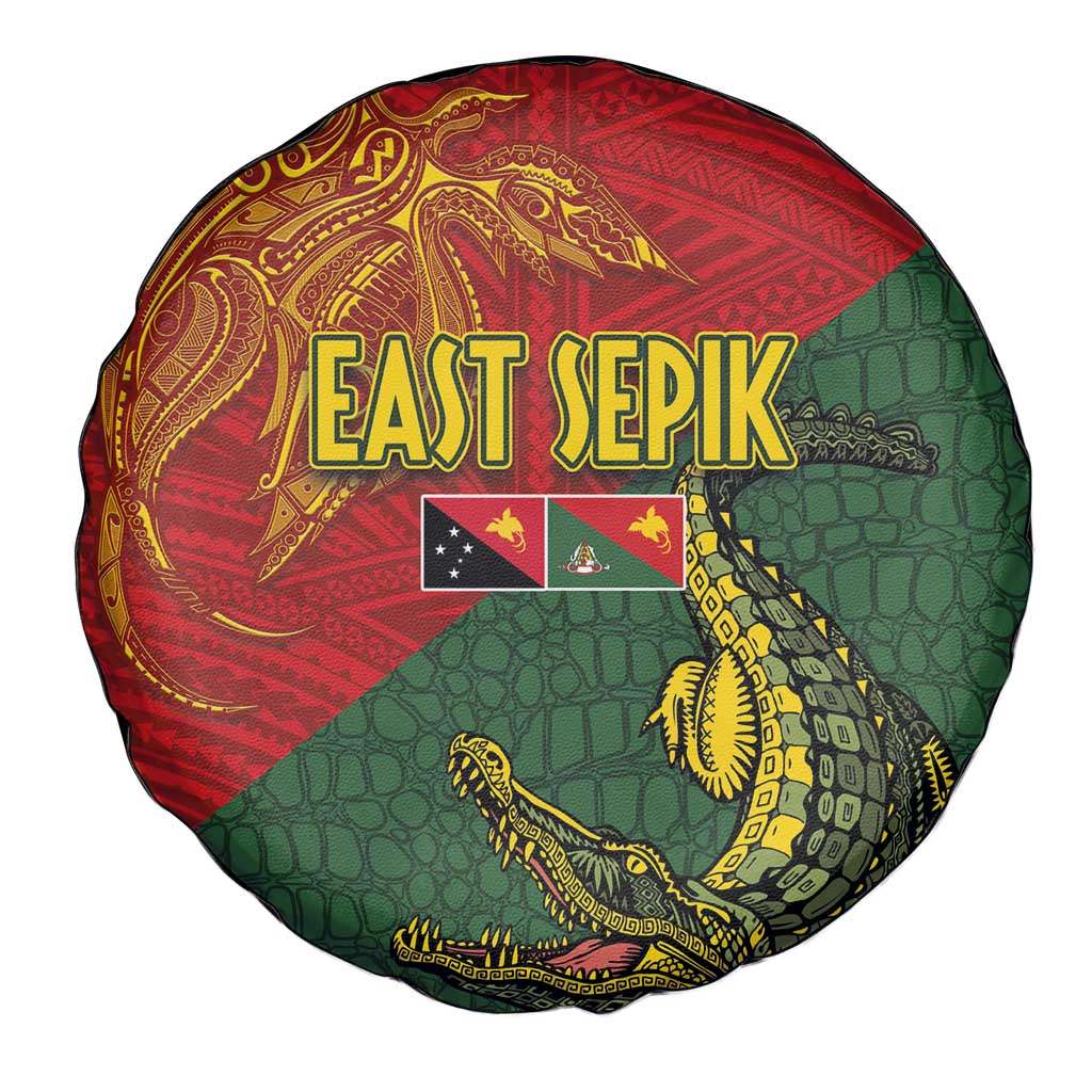Sepik River Crocodile & Arts Festival Spare Tire Cover Bird-of-paradise Melanesian Tattoo LT03 - Polynesian Pride