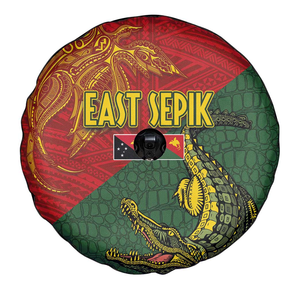 Sepik River Crocodile & Arts Festival Spare Tire Cover Bird-of-paradise Melanesian Tattoo LT03 - Polynesian Pride
