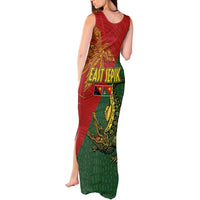 Sepik River Crocodile & Arts Festival Tank Maxi Dress Bird-of-paradise Melanesian Tattoo LT03 - Polynesian Pride
