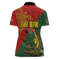 Sepik River Crocodile & Arts Festival Women Polo Shirt Bird-of-paradise Melanesian Tattoo LT03 - Polynesian Pride