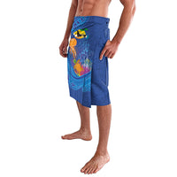 Hawaiian Funny Fruits Sea Animals Lavalava Mango Reef Triggerfish and Pineapple Turtle and Mandarin Jellyfish LT03 - Polynesian Pride