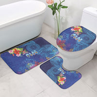 Fiji Day Bathroom Set Coral Reef with Tapa Motifs and Hibiscus Ocean Vibe LT03 - Polynesian Pride