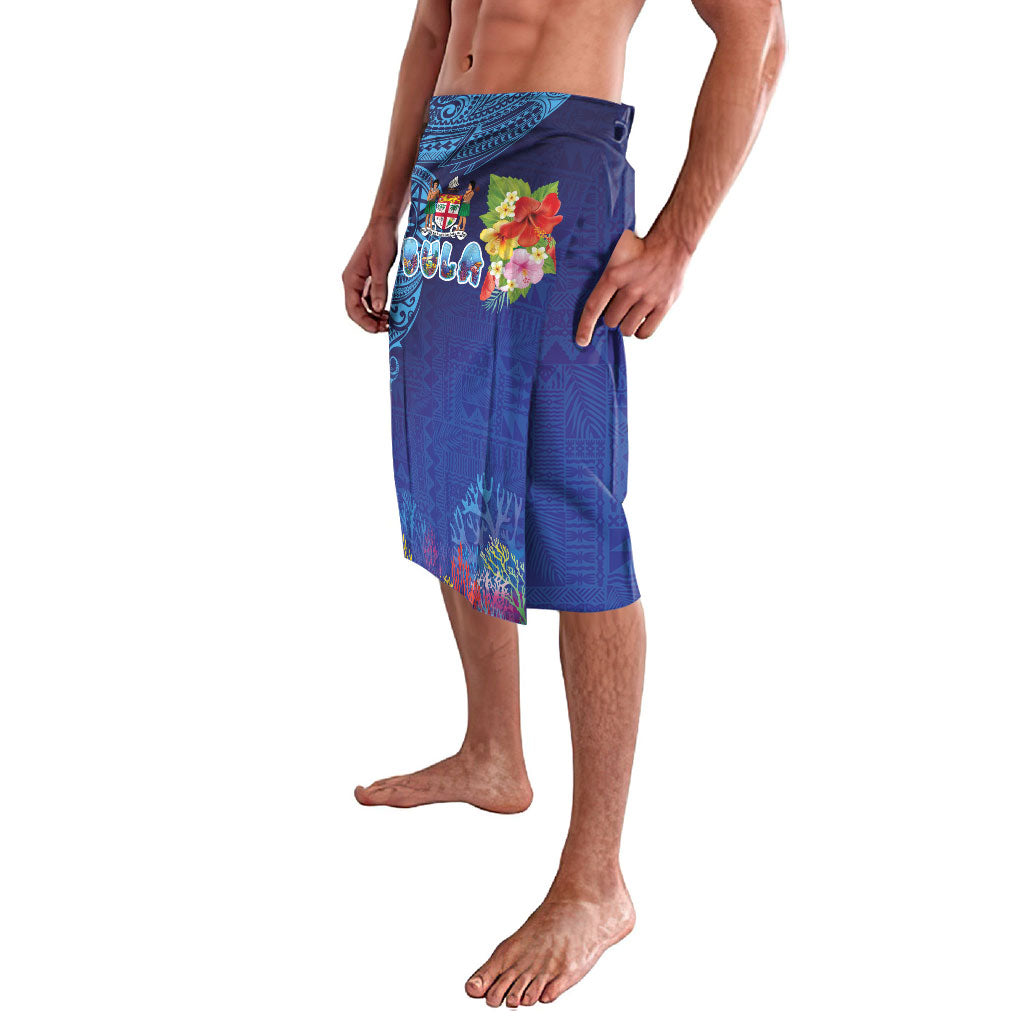 Fiji Day Lavalava Coral Reef with Tapa Motifs and Hibiscus Ocean Vibe LT03 - Polynesian Pride