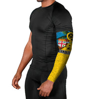 Malampa Fiji Day Arm Sleeves Tapa and Melanesian Patterns with Coat of Arms LT03 - Polynesian Pride