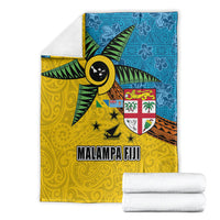 Malampa Fiji Day Blanket Tapa and Melanesian Patterns with Coat of Arms LT03 - Polynesian Pride
