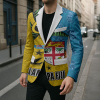 Malampa Fiji Day Blazer Tapa and Melanesian Patterns with Coat of Arms LT03 - Polynesian Pride