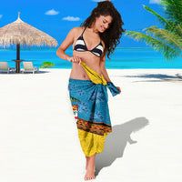 Malampa Fiji Day Sarong Tapa and Melanesian Patterns with Coat of Arms LT03 - Polynesian Pride