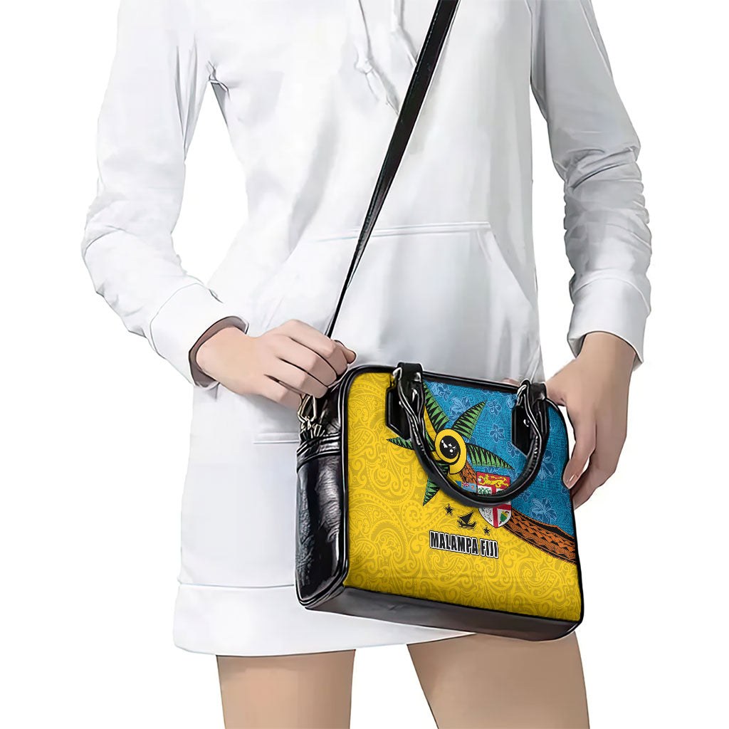 Malampa Fiji Day Shoulder Handbag Tapa and Melanesian Patterns with Coat of Arms LT03 - Polynesian Pride