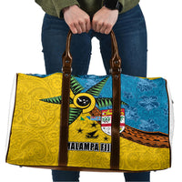 Malampa Fiji Day Travel Bag Tapa and Melanesian Patterns with Coat of Arms LT03 Multicolor - Polynesian Pride