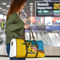 Malampa Fiji Day Travel Bag Tapa and Melanesian Patterns with Coat of Arms LT03 - Polynesian Pride