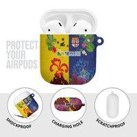 Malampa Fiji Day AirPods Case Volcano and Coral Reef with Culture Patterns Split Style LT03 - Polynesian Pride