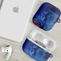 Fijian Tribal Manta Ray AirPods Case Masi Motif with Coral Reef Ocean Vibe LT03 - Polynesian Pride