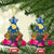 Hawaii Lanai Island Ceramic Ornament Hibiscus Turle and Map with Polynesian Spiral LT03 - Polynesian Pride