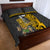 Custom Hawaii Lanai Island Quilt Bed Set Hawaiian Warrior and Kakau Symbols Abstract Tattoo LT03 - Polynesian Pride