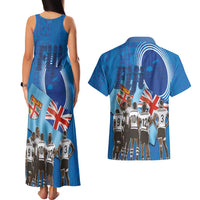 Fiji Rugby Sevens Couples Matching Tank Maxi Dress and Hawaiian Shirt Commemorate Gold Medal - Rio de Janeiro 2016 LT03 - Polynesian Pride