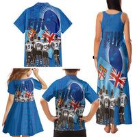 Fiji Rugby Sevens Family Matching Tank Maxi Dress and Hawaiian Shirt Commemorate Gold Medal - Rio de Janeiro 2016 LT03 - Polynesian Pride