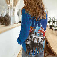 Fiji Rugby Sevens Women Casual Shirt Commemorate Gold Medal - Rio de Janeiro 2016