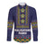 Philippines Merry Christmas Long Sleeve Button Shirt Maligayang Pasko with Parol and Xmas Pattern Barong Style