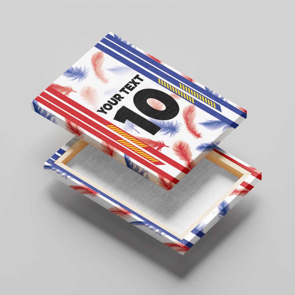 Custom Philippines Champions Football Jersey Canvas Wall Art