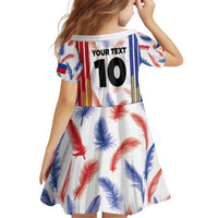 Custom Philippines Champions Football Jersey Family Matching Off Shoulder Short Dress and Hawaiian Shirt LT03 - Polynesian Pride