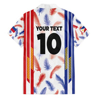 Custom Philippines Champions Football Jersey Family Matching Off Shoulder Short Dress and Hawaiian Shirt LT03 - Polynesian Pride