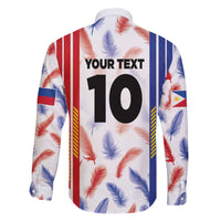 Custom Philippines Champions Football Jersey Family Matching Off Shoulder Short Dress and Hawaiian Shirt LT03 - Polynesian Pride