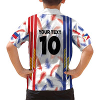 Custom Philippines Champions Football Jersey Family Matching Tank Maxi Dress and Hawaiian Shirt LT03 - Polynesian Pride