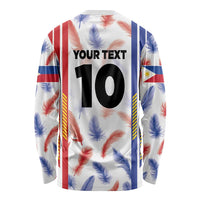 Custom Philippines Champions Football Jersey Long Sleeve Shirt