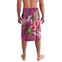 Hawaiian Turtle Love Couple Lavalava - Sweet Hibiscus and Kakau Pattern Rose Color LT03 - Polynesian Pride