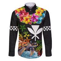 Hawaii Lei Day Family Matching Short Sleeve Bodycon Dress and Hawaiian Shirt Hibiscus Wreath and Polynesian Pattern