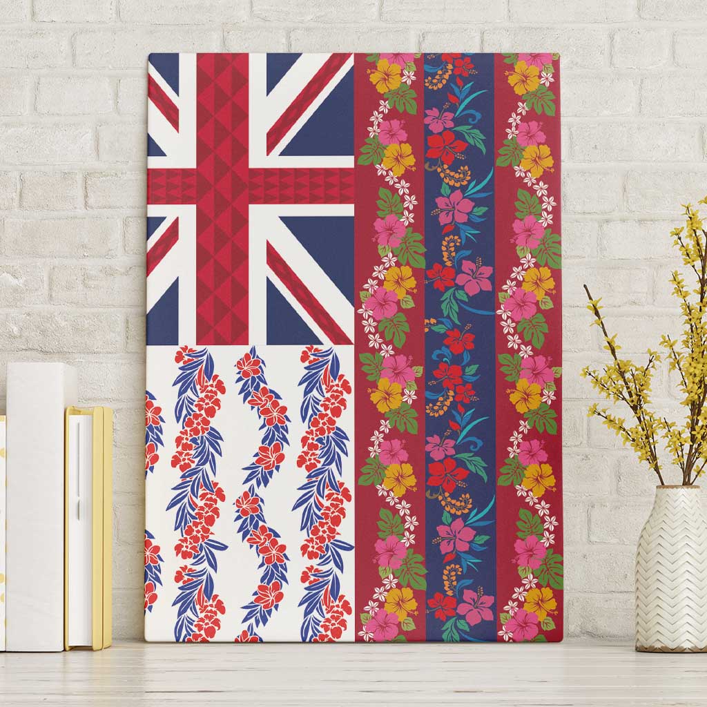 Hawaiian Lei Canvas Wall Art National Flag Striped Style