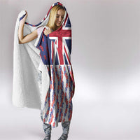 Hawaiian Lei Hooded Blanket National Flag Striped Style