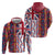 Hawaiian Lei Hoodie National Flag Striped Style