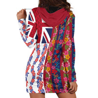 Hawaiian Lei Hoodie Dress National Flag Striped Style LT03 - Polynesian Pride