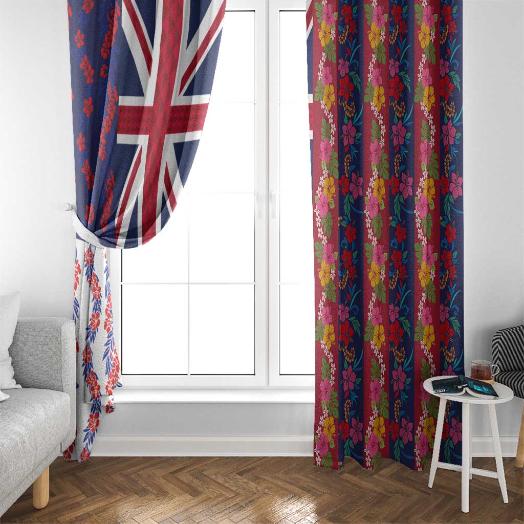 Hawaiian Lei Window Curtain National Flag Striped Style