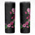 Hawaiian Hibiscus and Art Polynesian Tattoo Skinny Tumbler Black Color