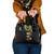 Hawaiian Lei Plumeria and Tropical Leaves Shoulder Handbag Watercolor Style