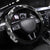 Hawaiian Lei Plumeria and Tropical Leaves Steering Wheel Cover Watercolor Style-Grayscale