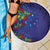 Matariki New Zealand Maori and Pohutukawa Beach Blanket Galaxy Blue Sky Style
