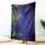 Matariki New Zealand Maori and Pohutukawa Blanket Galaxy Blue Sky Style